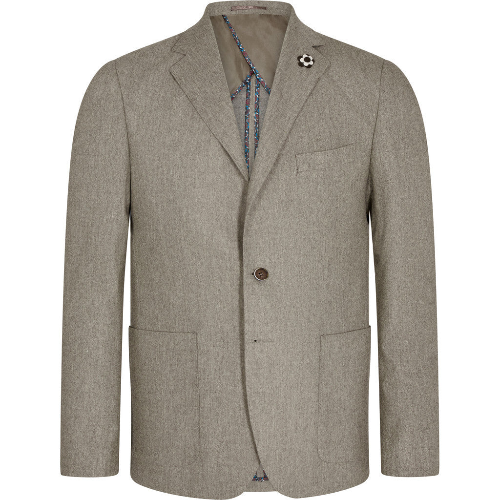 Saint Flanell Wool Blazer - LBR Light Brown