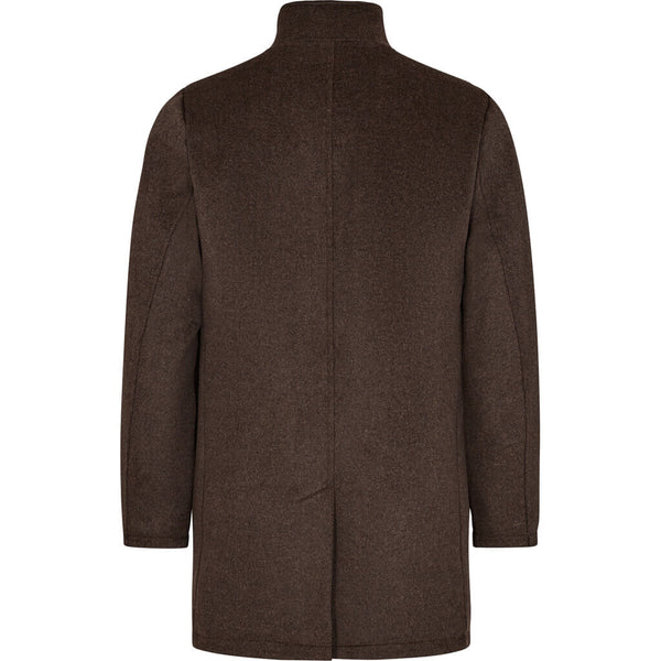 2Blind2C Gideon Wool Coat with insert Coat DBR Dark Brown