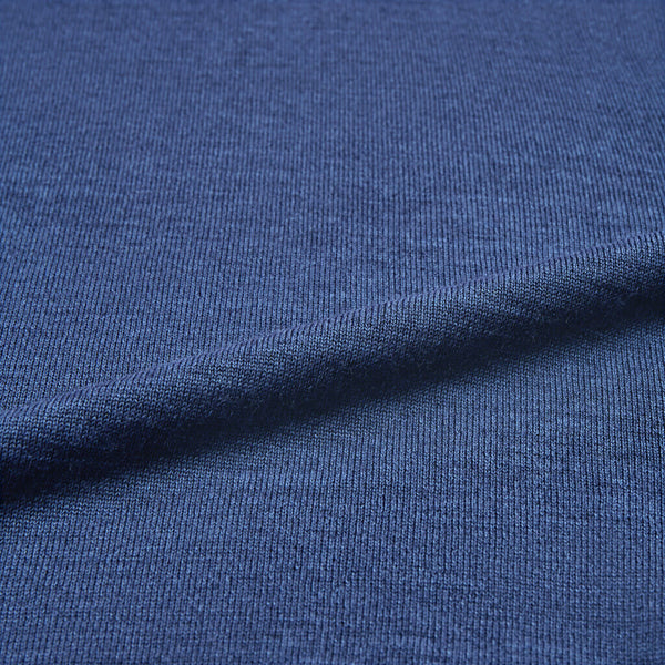 2Blind2C Kirk Merino Wool Rollneck Knitwear MBL Mid Blue