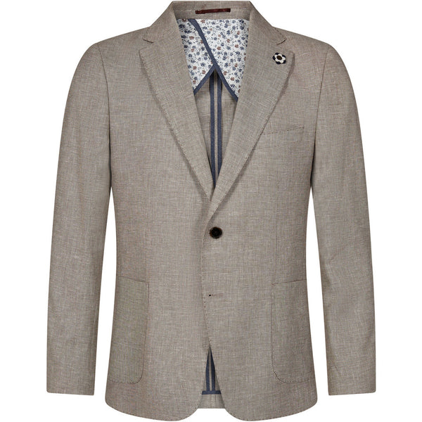 2Blind2C Faith Cotton Linen Blazer Suit Blazer Fitted BGE Beige