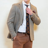 2Blind2C Faith Herringbone Blazer Blazer Fitted BRW Brown