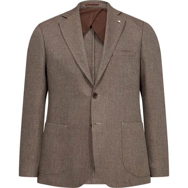 2Blind2C Faith Herringbone Blazer Blazer Fitted BRW Brown