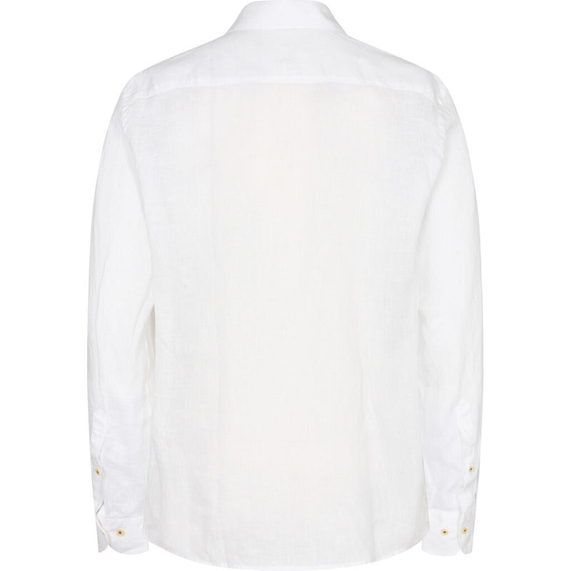 2Blind2C Franco Buttondown Linen Shirt Shirt LS Fitted WHT White