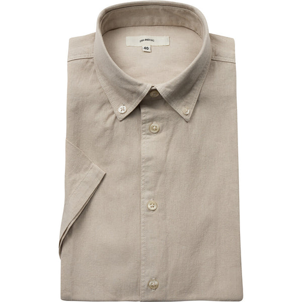 2Blind2C Franco Short Sleeve Linen Shirt Shirt SS Fitted BGE Beige