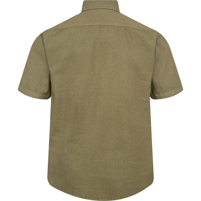 2Blind2C Franco Short Sleeve Linen Shirt Shirt SS Fitted KHK Khaki