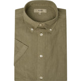 2Blind2C Franco Short Sleeve Linen Shirt Shirt SS Fitted KHK Khaki