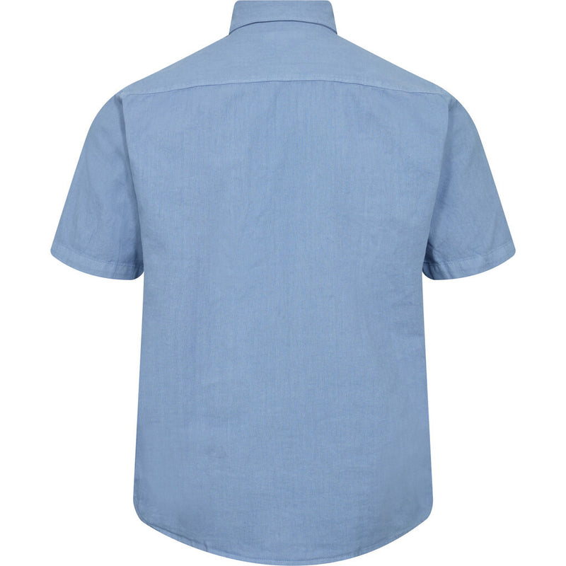 2Blind2C Franco Short Sleeve Linen Shirt Shirt SS Fitted LBL Light Blue