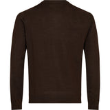 2Blind2C Kingston Merino Crewneck Knitwear DBR Dark Brown