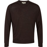 2Blind2C Kingston Merino Crewneck Knitwear DBR Dark Brown