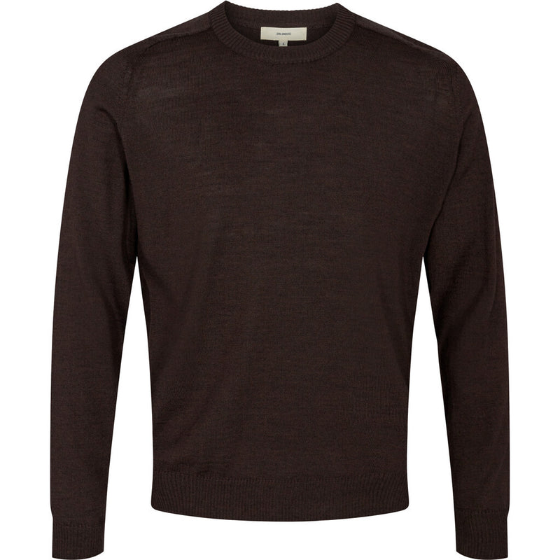 2Blind2C Kingston Merino Crewneck Knitwear DBR Dark Brown