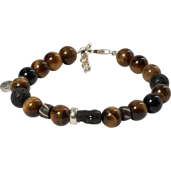 2Blind2C Round Gemstone Bracelet 10mm Accessories BRW Brown