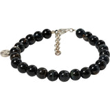 2Blind2C Round Gemstone Bracelet 8mm Accessories BLK Black