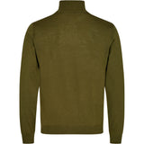 2Blind2C Kees Merino Rollneck with Structure Knitwear MGRE mid green